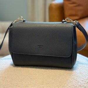 Angela Roi Eloise Soft Satchel in Stone Blue